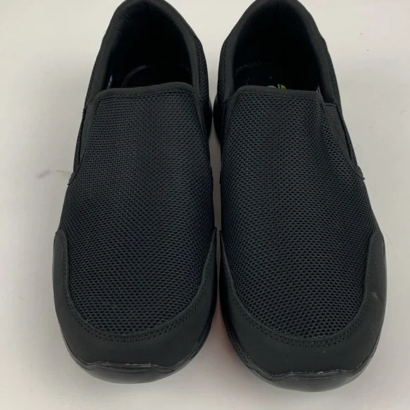 Skechers black mens slip on sneakers - Picture 3 of 11